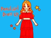 게임 연필 소녀 드레스업 온라인