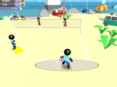 게임 Stickman Beach Volleyball 온라인