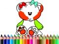 게임 학교로 돌아가기: 귀여운 곰 색칠하기 온라인