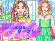 게임 대학생 소녀 색칠 및 입히기 온라인