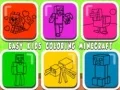 게임 쉬운 어린이 색칠하기 Minecraft 온라인
