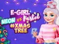 게임 네온 대 E 소녀 #크리스마스 트리 장식 온라인