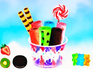 게임 DIY 아이스크림 롤 원뿔 온라인