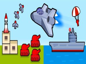 게임 폭격기 비행기 : 2D 공습 온라인
