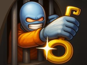 게임 한 레벨의 스틱 맨 탈옥 온라인