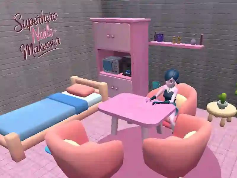 게임 슈퍼 히어로 손톱 화장 온라인