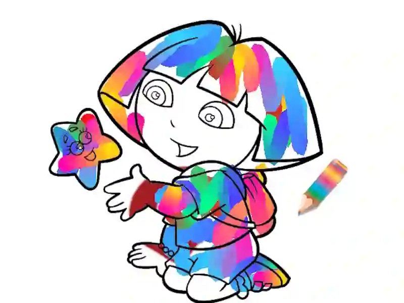 게임 정글 소녀 : 색칠 공부 페이지 온라인