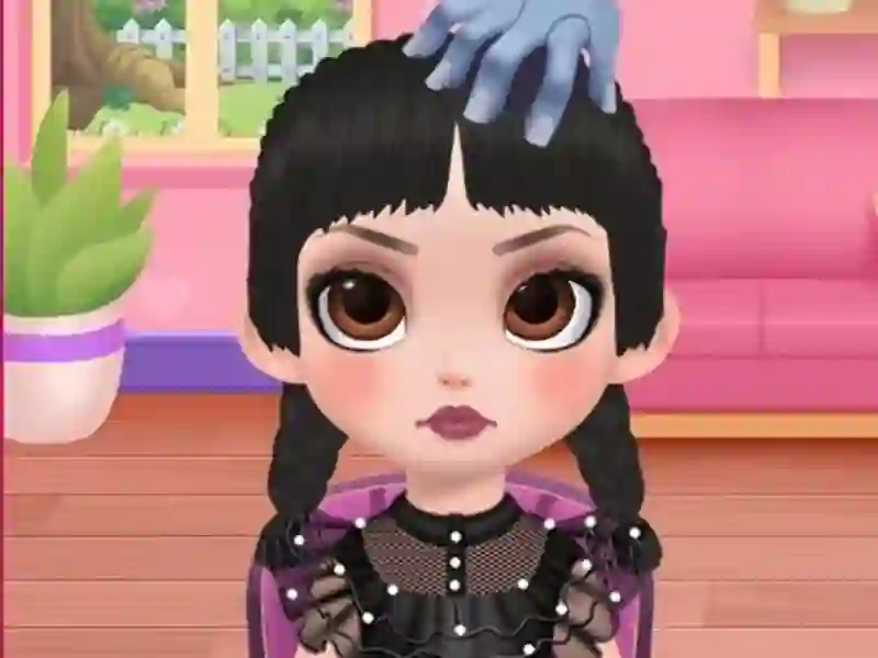 게임 미용실과 옷을 입는 소녀 온라인