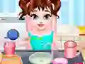 게임 베이비 테일러 아침 양치 온라인