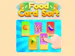 게임 음식 카드 정렬 온라인