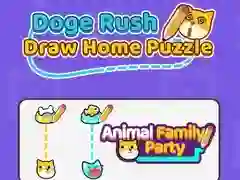 게임 Doge Rush: 집 퍼즐 그리기 온라인