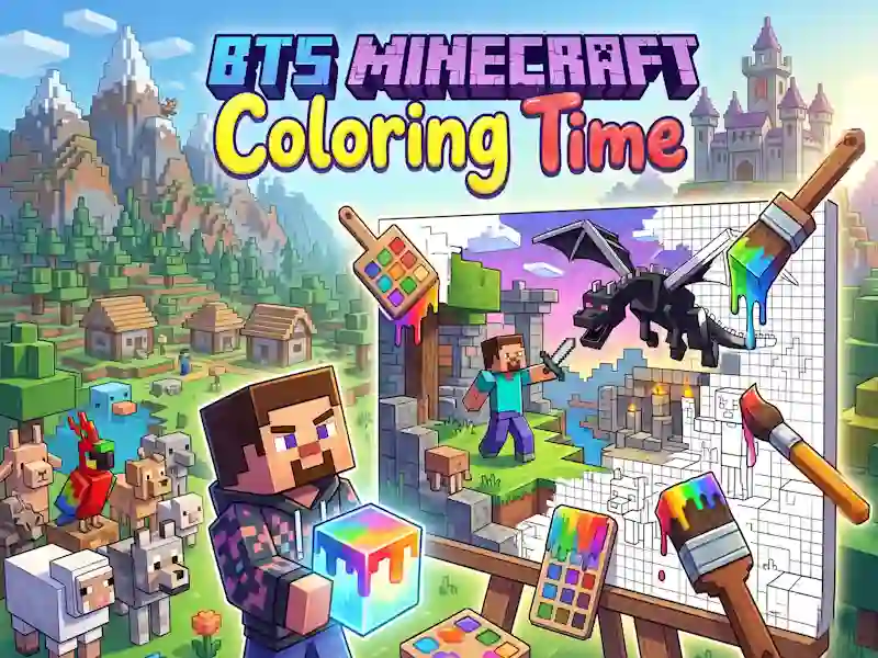 게임 BTS Minecraft Coloring Time 온라인