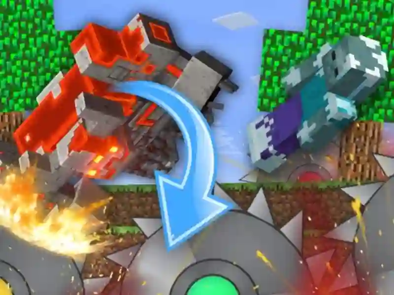 게임 Mobs Farm in Mineblock! 온라인