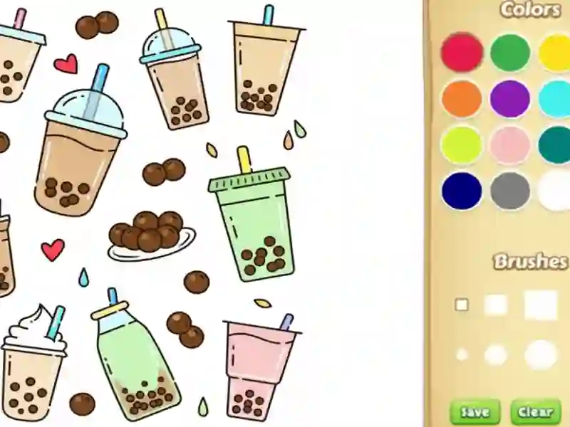 게임 아이들을위한 귀여운 보바 색칠 공부 온라인