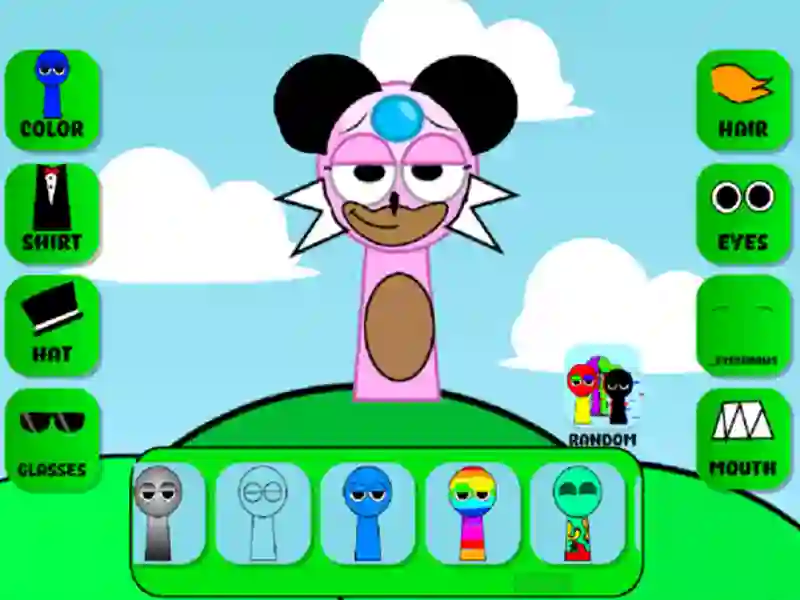 게임 Sprunki 캐릭터 메이커 OC 온라인 게임 Sprunki 캐릭터 메이커 OC 온라인