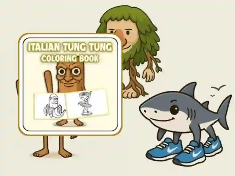 게임 텅 텅 사우 (Tung Tung Sahur Coloring Book) 온라인