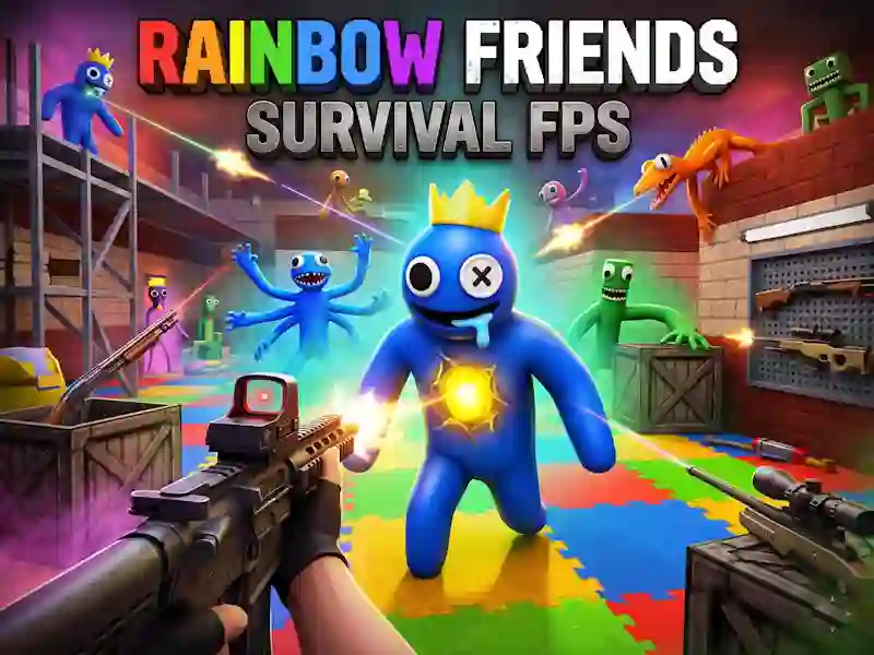게임 Rainbow Friends Survival FPS 온라인
