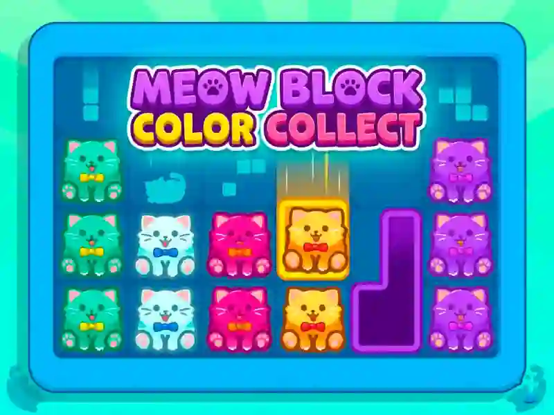 게임 Meow Block Color Collect 온라인