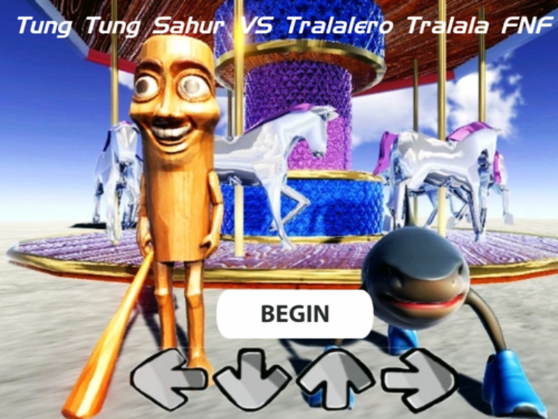 게임 Tung Tung Sahur vs Tralalero Tralala fnf 온라인
