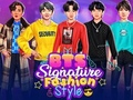 게임 BTS 시그니처 패션 스타일 온라인