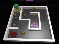 게임 3D 미로와 로봇 온라인