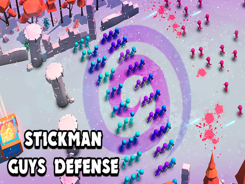 게임 Stickman Guys Defense 온라인