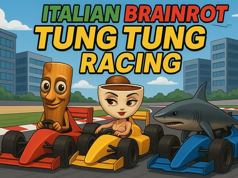 게임 이탈리아의 Brainrot Tung Tung Racing 온라인