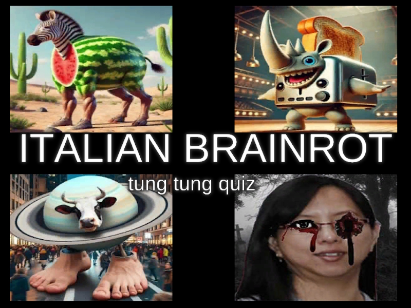 게임 이탈리아의 Brainrot Tung Tung 퀴즈 온라인