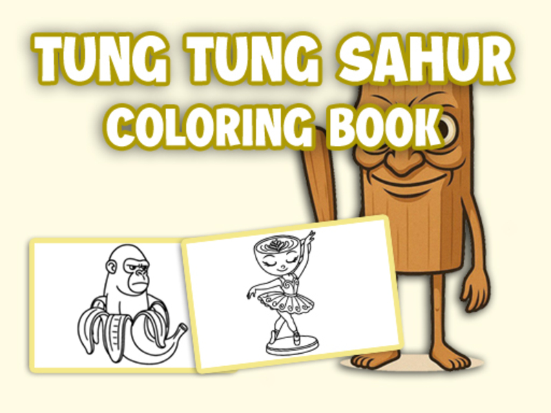 게임 텅 텅 사우 (Tung Tung Sahur Coloring Book) 온라인
