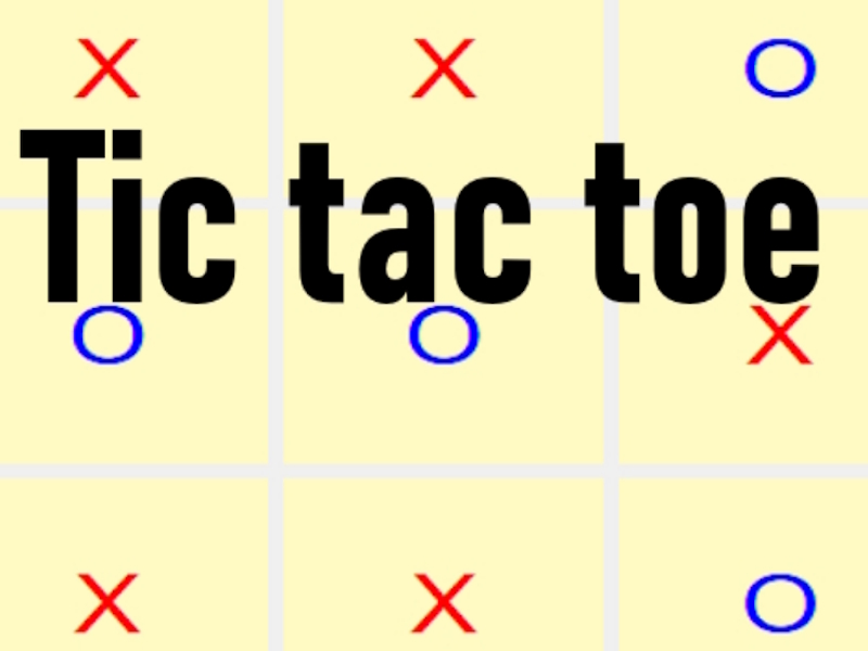게임 Tic Tac 발가락 온라인